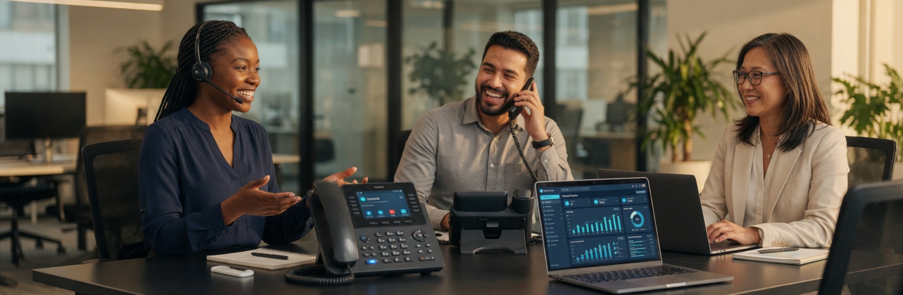 AI-powered call center agents collaborating